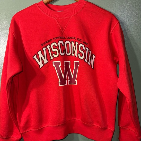 H&M Vibrant Red Sweatshirt - Picture 2 of 5